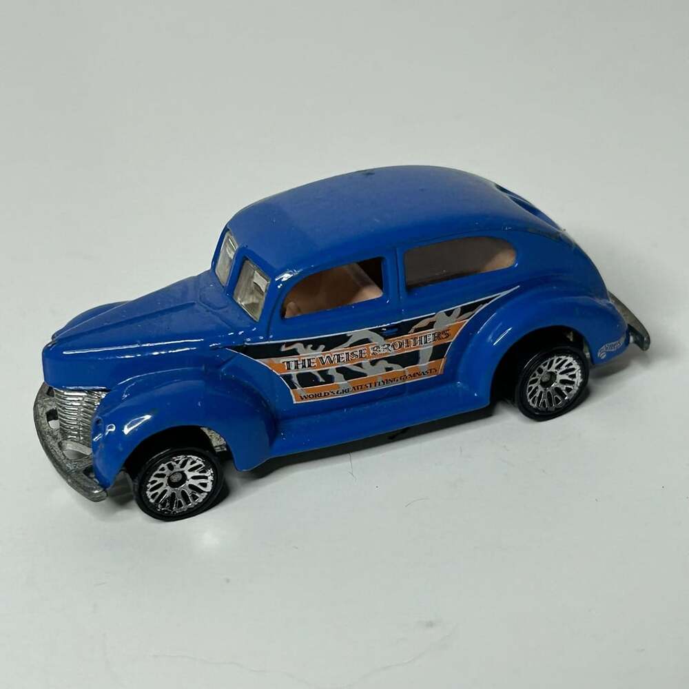 Hot Wheels Fat Fendered '40 The Weise Brothers Blue Diecast Toy Car